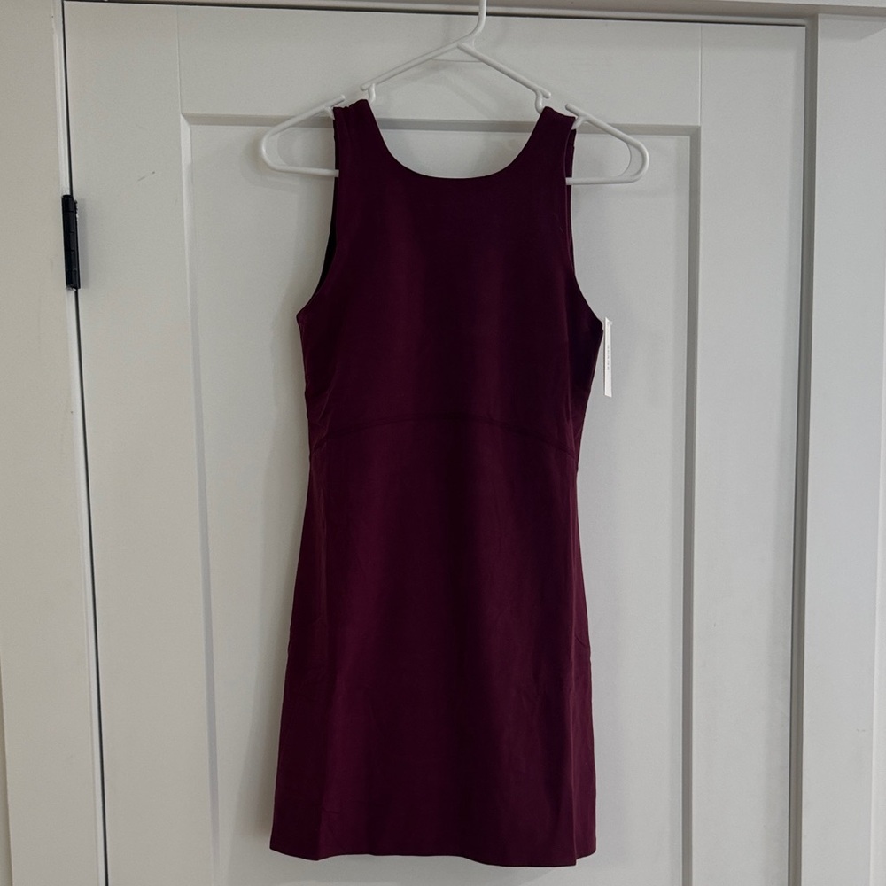 SPANX Sleeveless Sheath Dress in Deep Wine